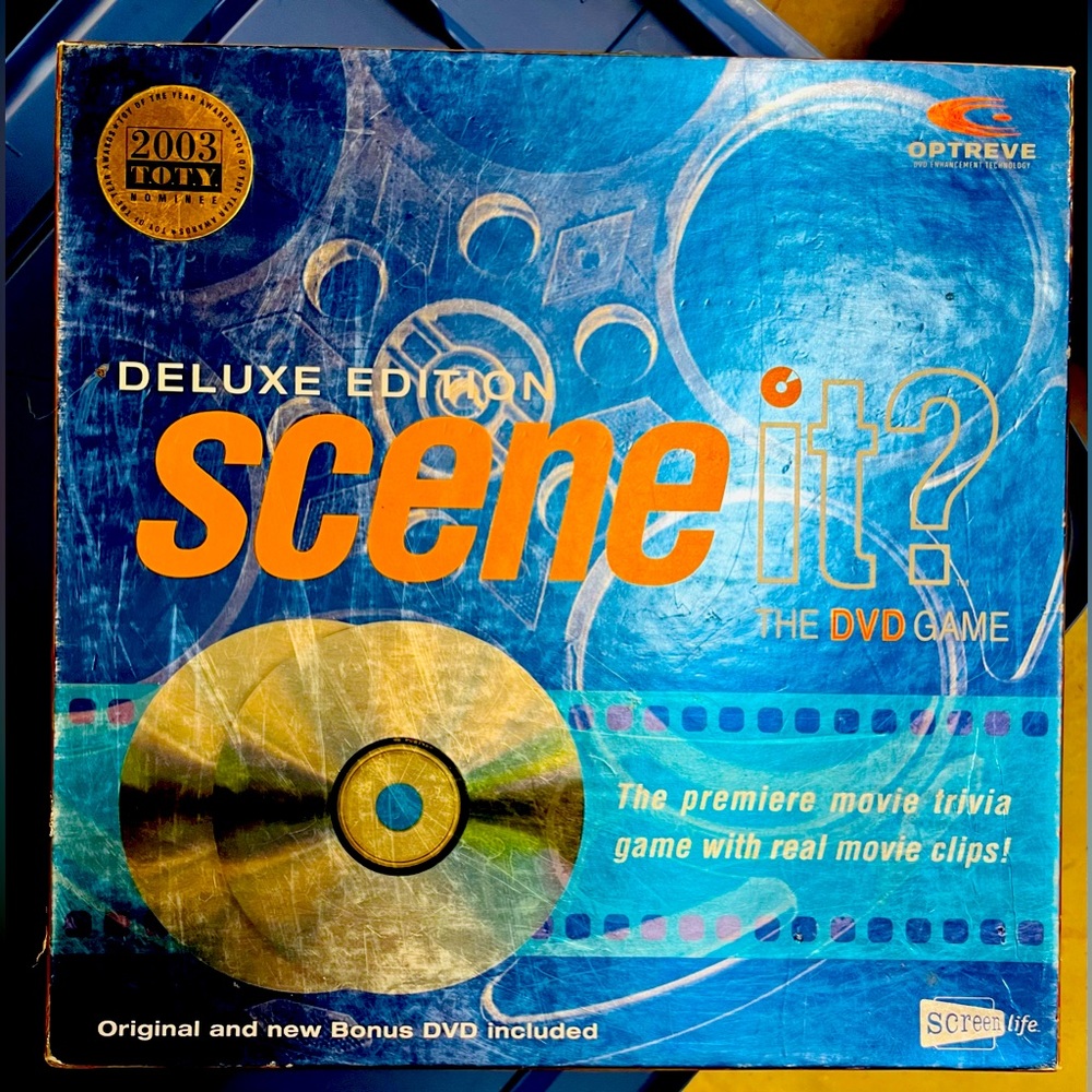 Hard to Find! Circa 2003! Deluxe Ed. Scene It Game Like -New condition inside!